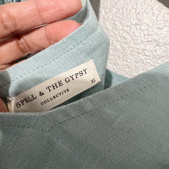 NWOT Spell Mae Linen Gown XS - Picture 7 of 11